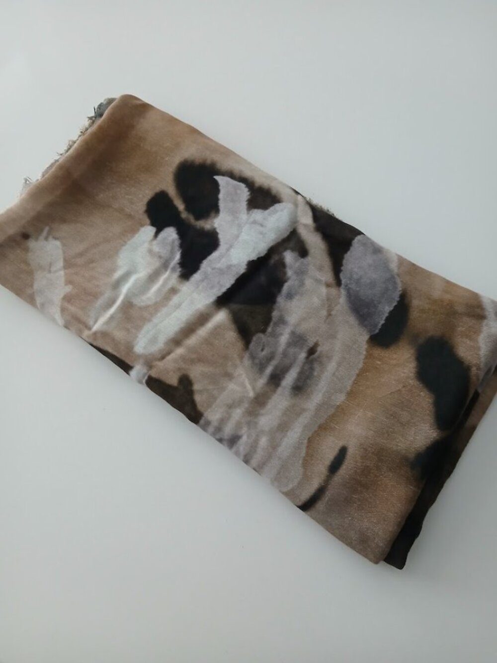 Scarf - Large Brown and Neutral Botanical Print - Picture 5 of 5